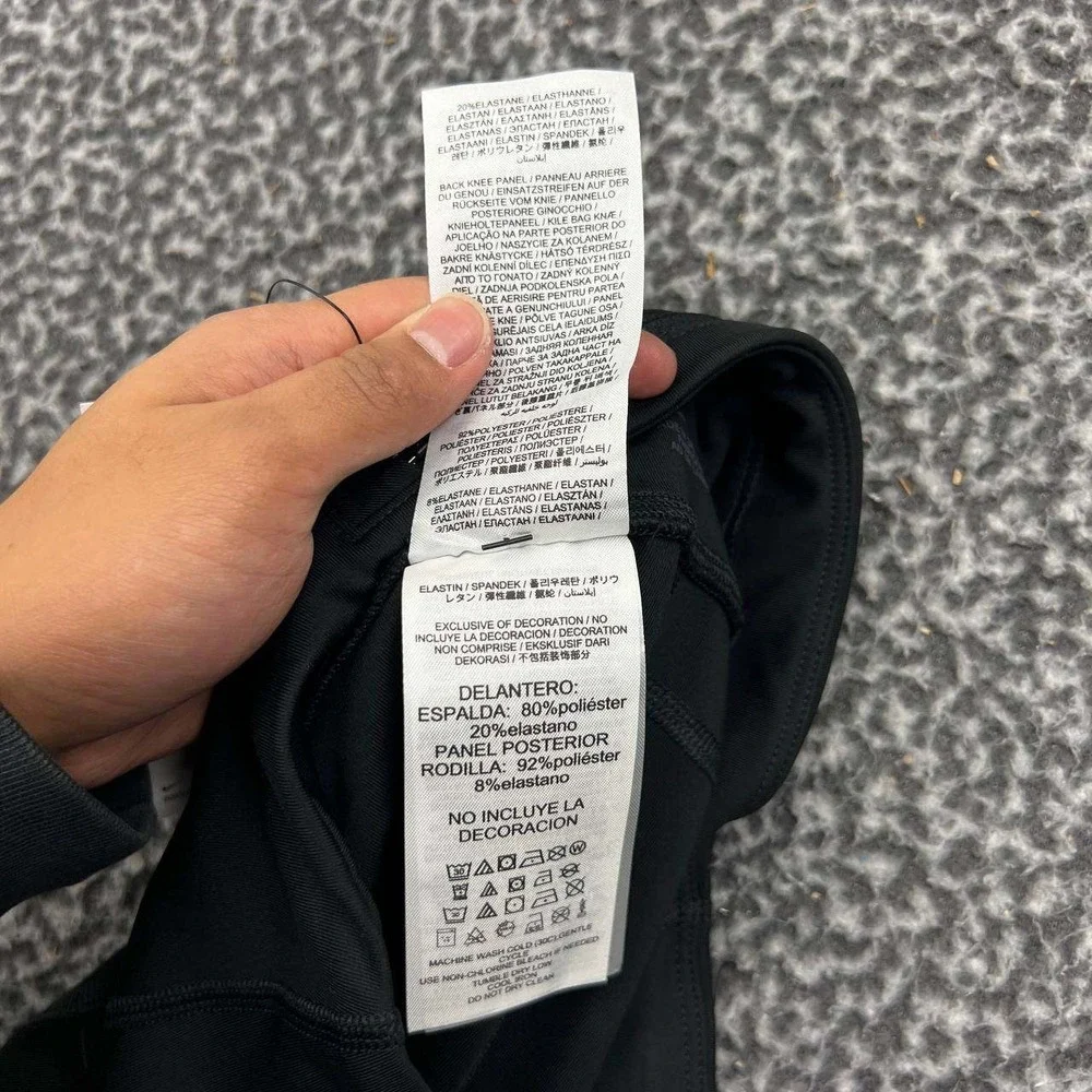 Nike Dri-Fit Leggings Women Medium Black Pull‎ On Athletic 28x28 New